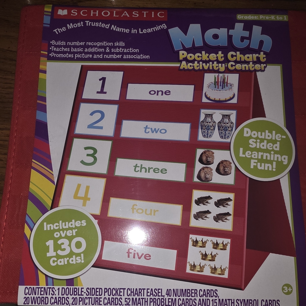 Scholastic Math Pocket Chart Activity Center